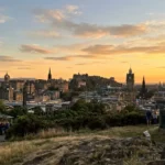 Free things to do in Edinburgh: skyline view from Calton Hill