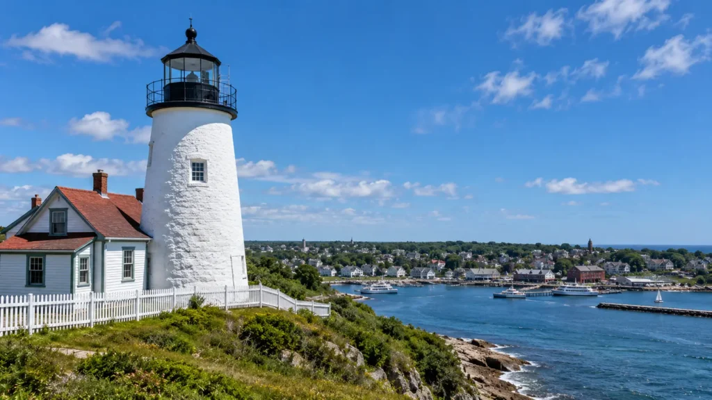 Punta Mulas Lighthouse overlooking Isabel Segunda, a classic stop for things to do in Vieques