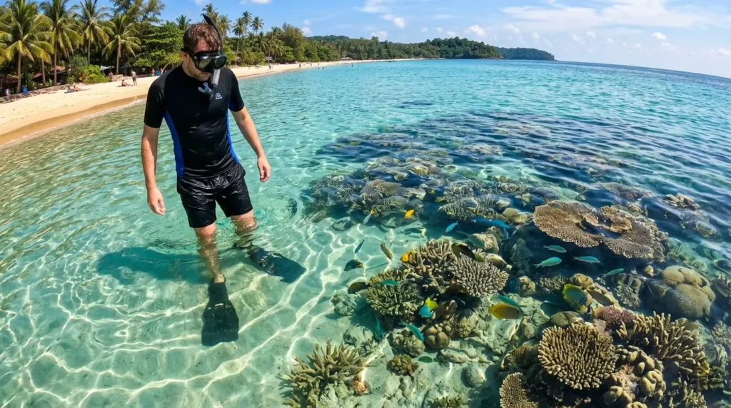 Clear water near the best Cancun resorts for snorkeling