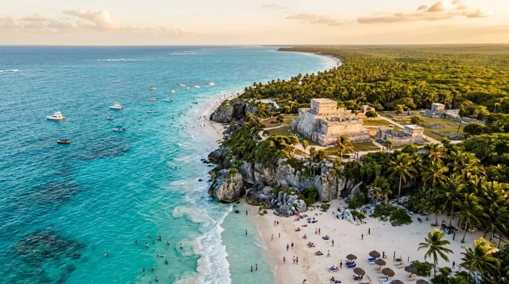 Clear cenote water in Tulum, a reliable swimming option during the best time to visit Tulum for beach alternatives