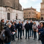 Free Walking Tour Bologna: A First-Timer’s Guide Tourists gathered for a free walking tour in Bologna at Piazza Maggiore
