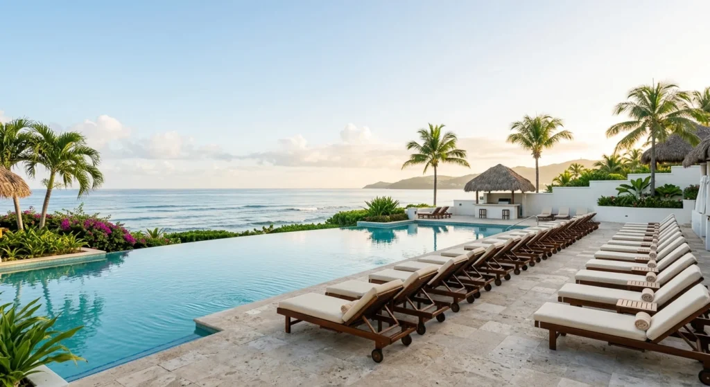 all inclusive resorts in Mexico morning pool weather