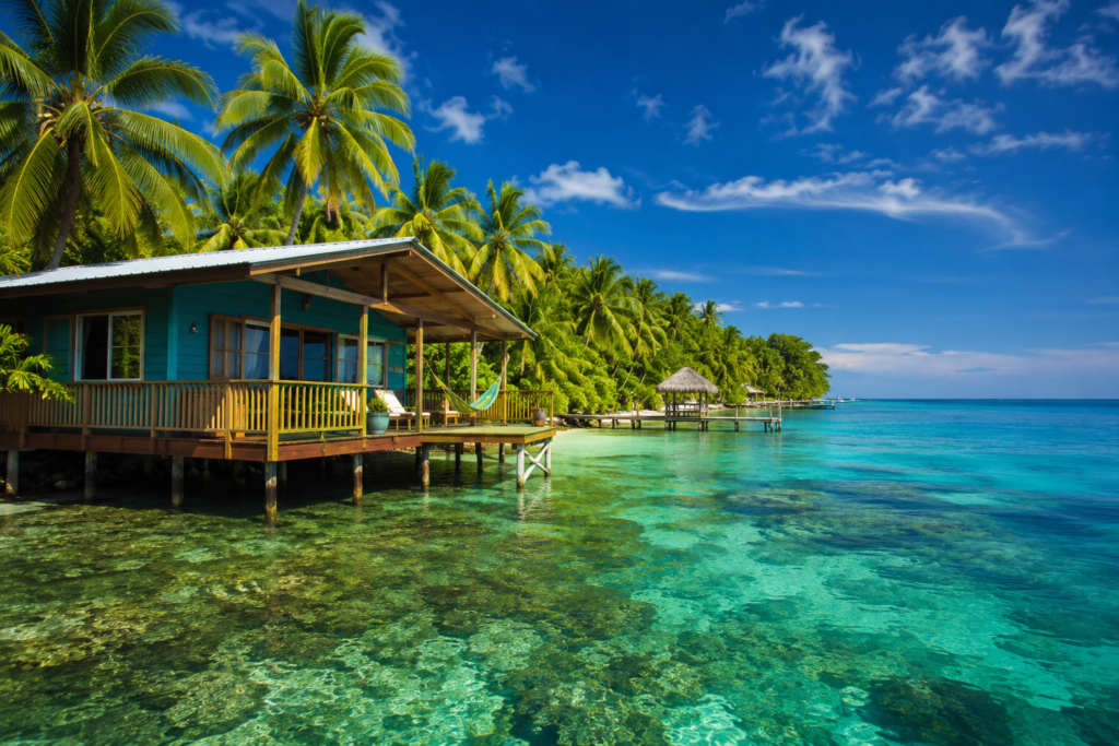 Overwater cabin in Bocas del Toro, Panama