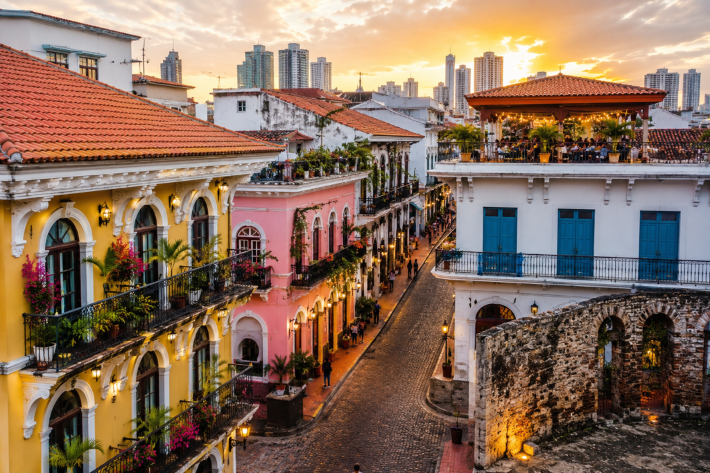 Colonial architecture in Casco Viejo, Panama City