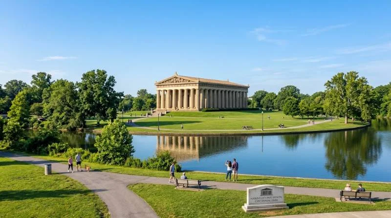 The Parthenon replica in Centennial Park, a must-see on a Nashville itinerary