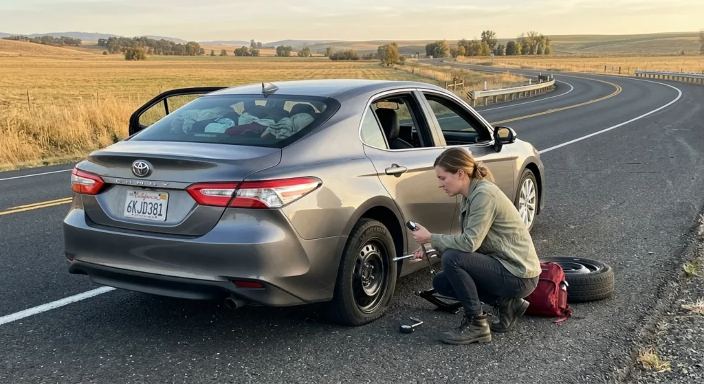 Driver stranded on a road trip, a situation State Farm travel insurance does not cover but auto travel expense coverage may